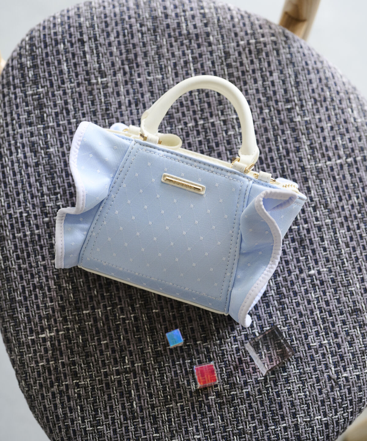 Samantha Vega「チュールフリルショルダーバッグ」|ショルダー・メッセンジャー|ライトブルー