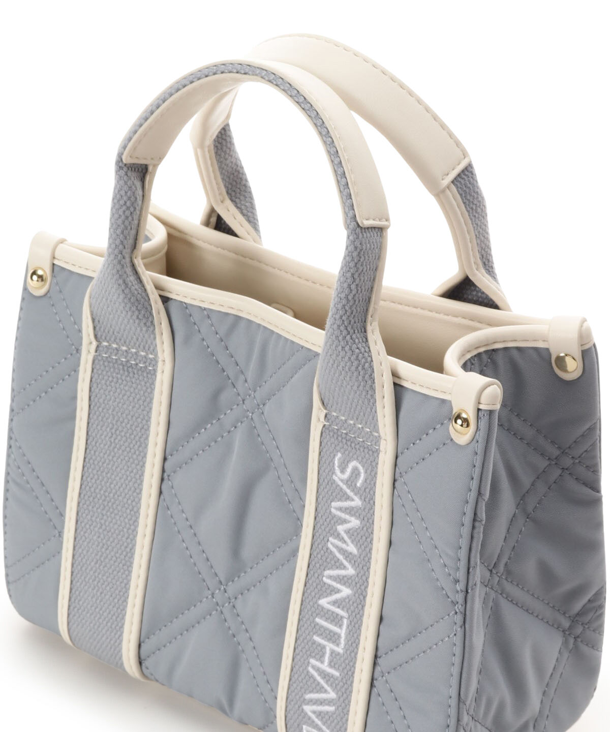 Samantha Vega「ロゴテープキルティングハンドバッグ（ミニ）」|ショルダー・メッセンジャー|
