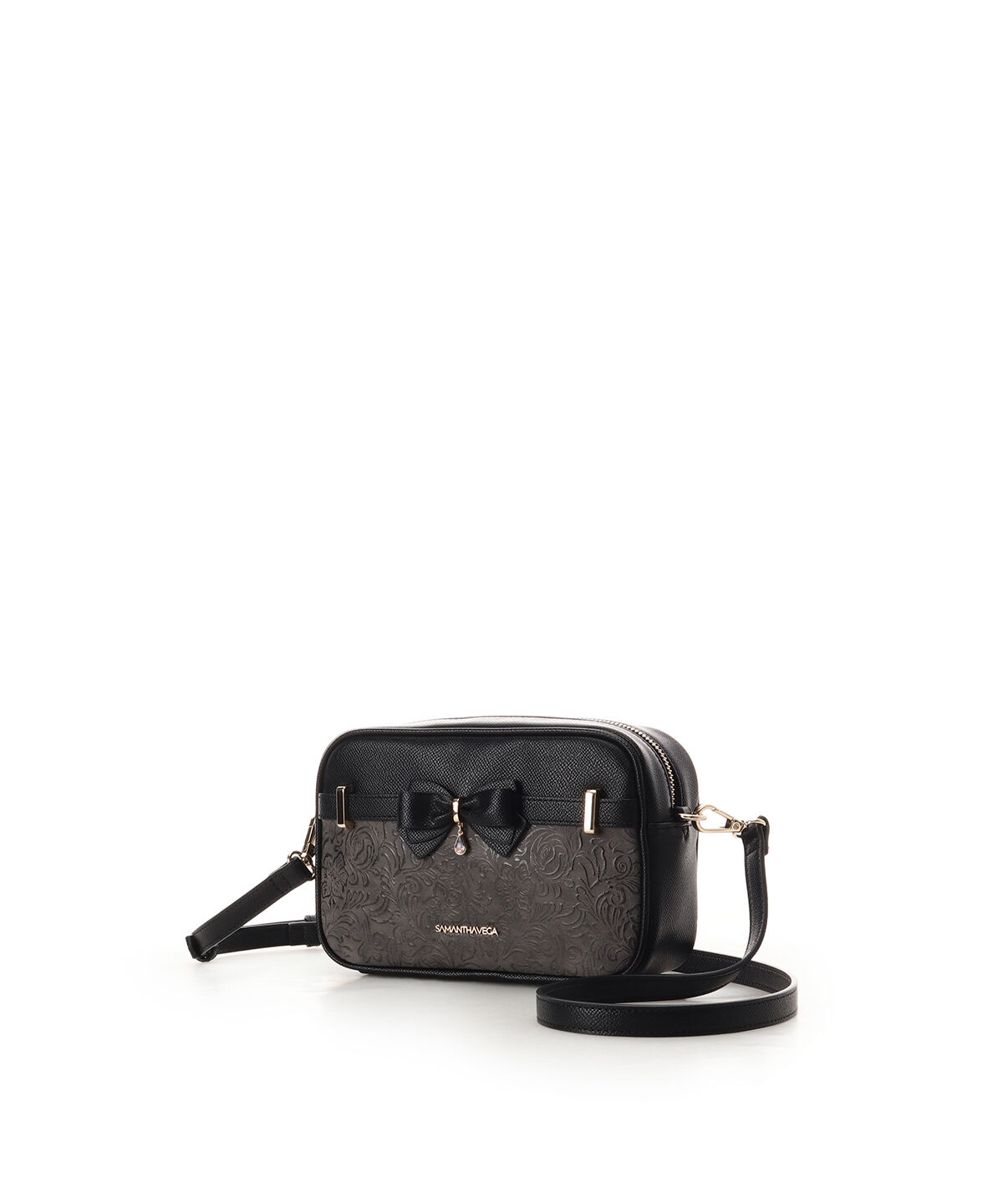 Samantha Vega「フローラルアクセントリボンミニショルダーバッグ」|ショルダー・メッセンジャー|