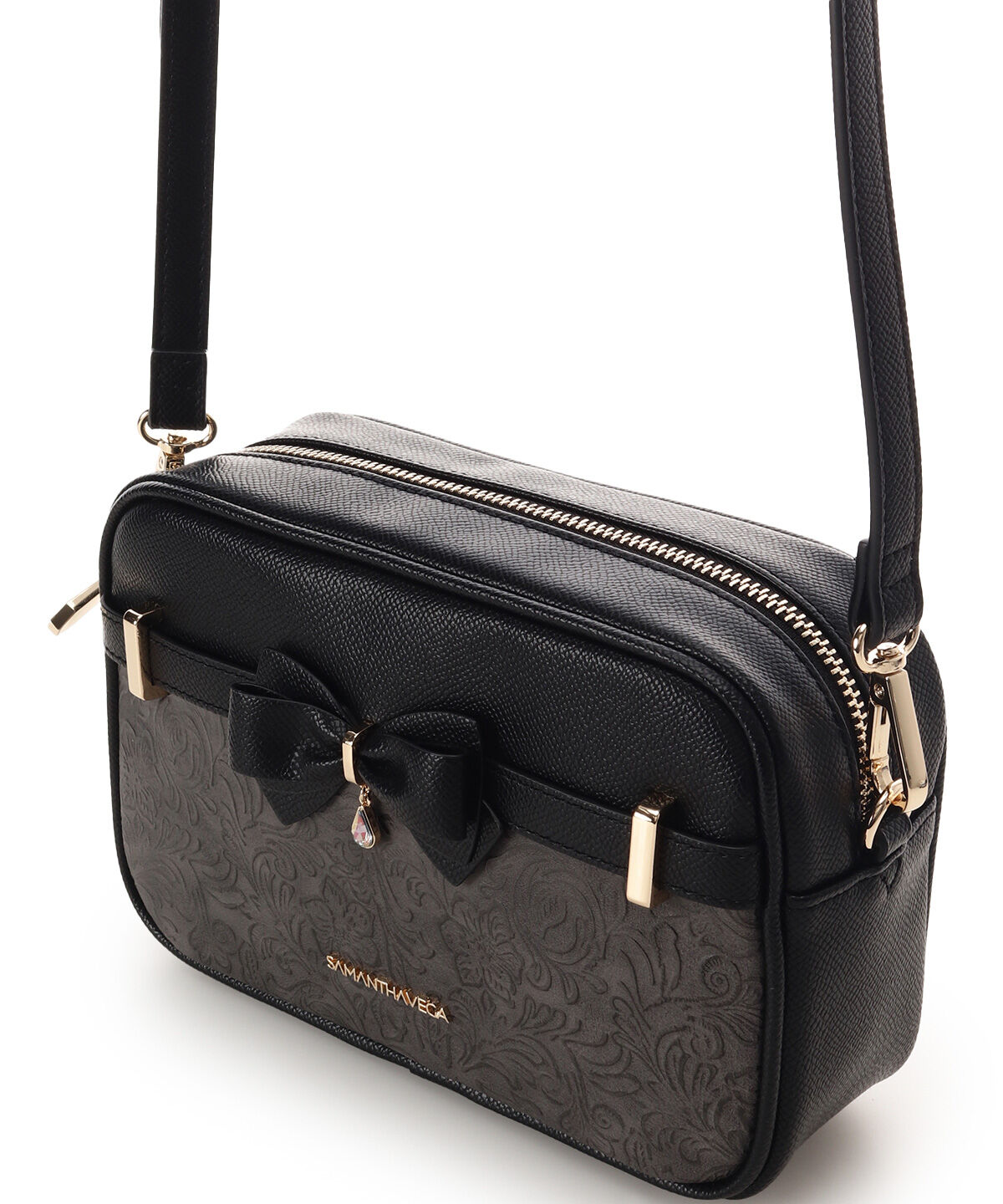 Samantha Vega「フローラルアクセントリボンミニショルダーバッグ」|ショルダー・メッセンジャー|