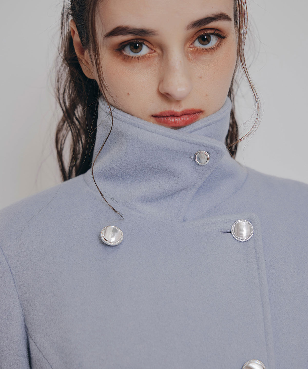 REDYAZEL「2WAYカラーダブルロングコート」|ステンカラーコート|