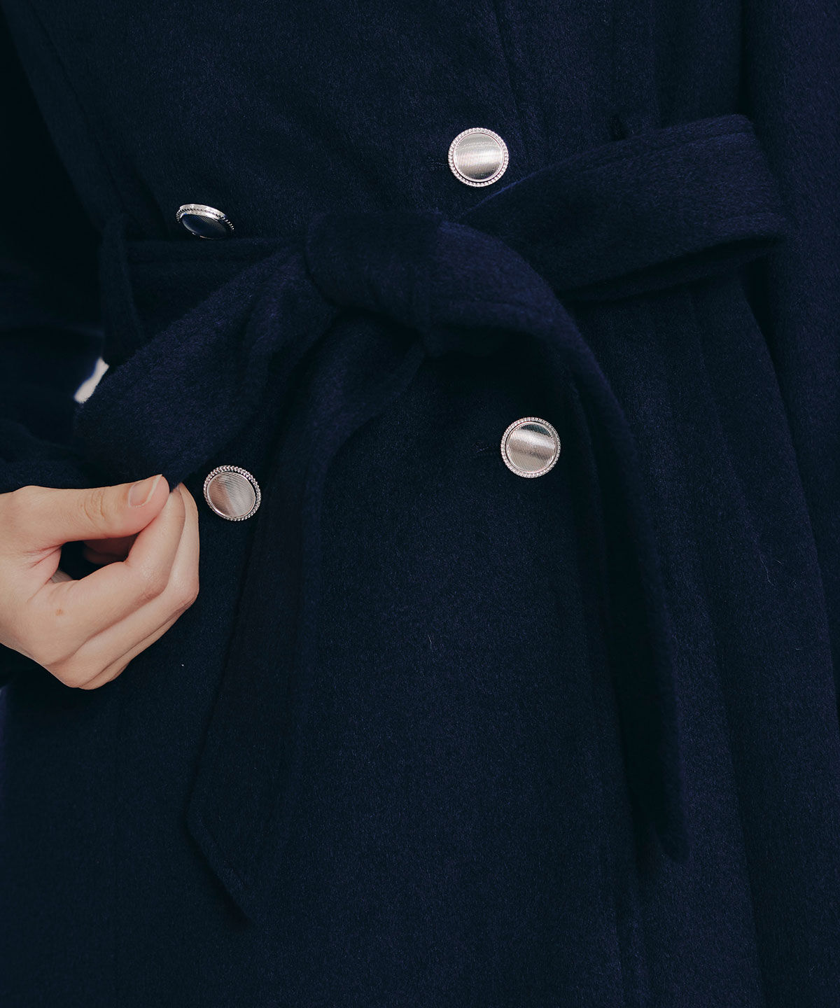 REDYAZEL「2WAYカラーダブルロングコート」|ステンカラーコート|