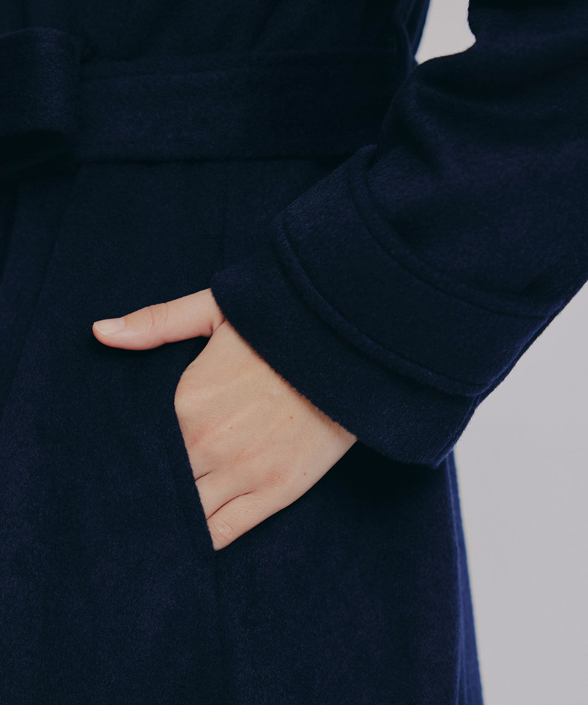 REDYAZEL「2WAYカラーダブルロングコート」|ステンカラーコート|