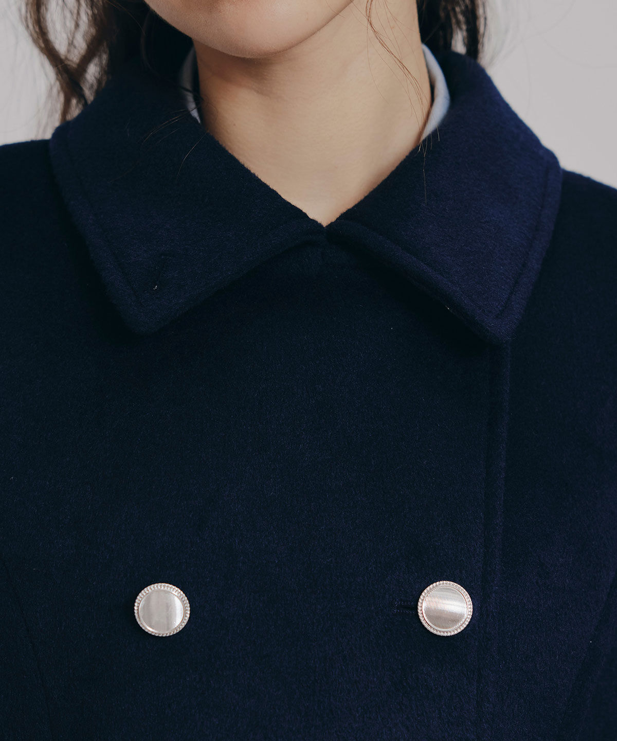 REDYAZEL「2WAYカラーダブルロングコート」|ステンカラーコート|