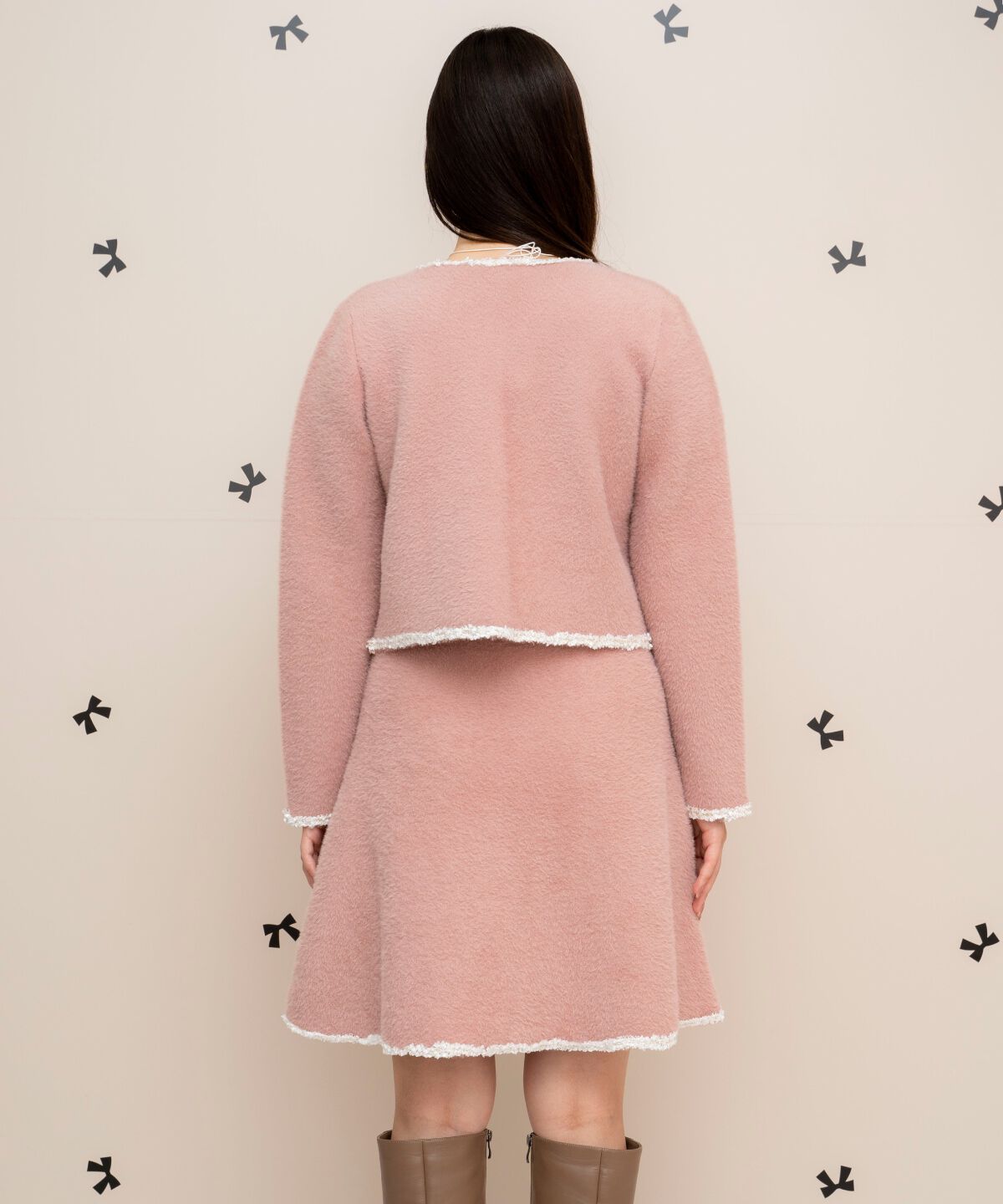 WILLSELECTION「ブレード付きフェザーヤーンジャケット&times;ワンピース」|ワンピース|