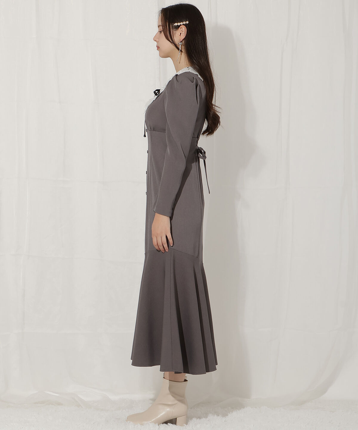 WILLSELECTION「レースカラーマーメイドワンピース」|ワンピース|