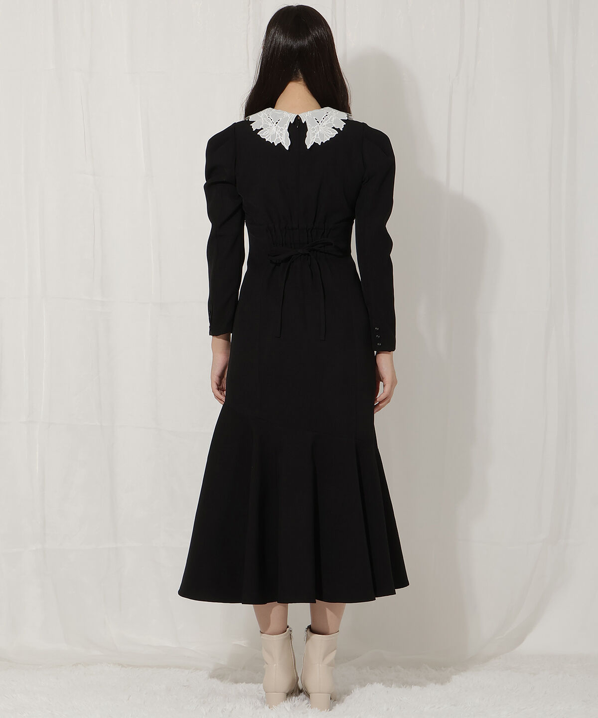 WILLSELECTION「レースカラーマーメイドワンピース」|ワンピース|