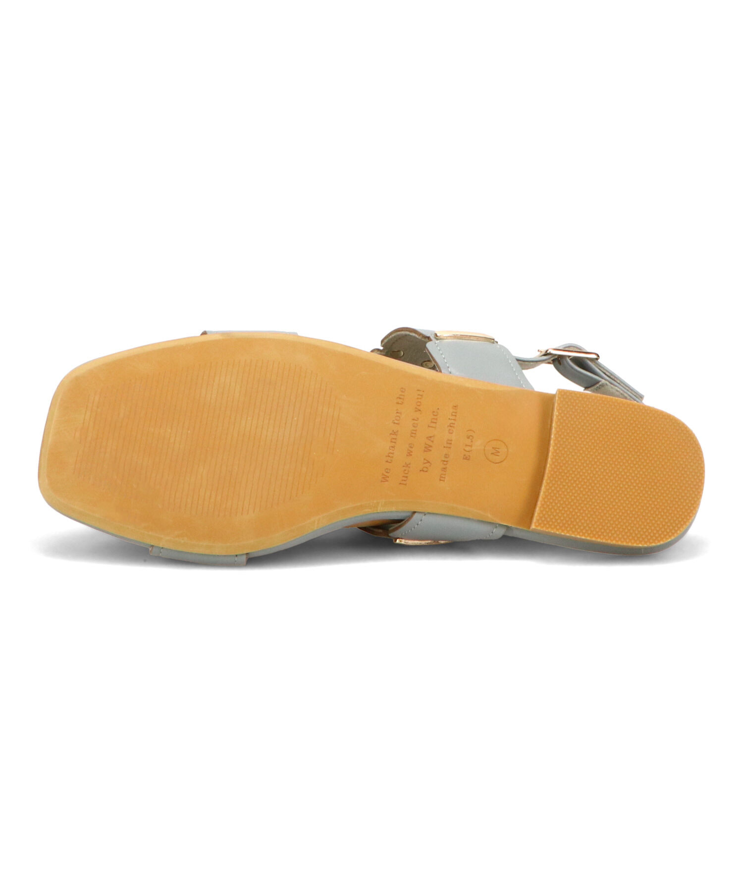 WA Oriental TRaffic「●2025春夏新作●ゴールドモチーフフラットサンダル/52211 サンダル フラット スクエアトゥ クッション」|サンダル|