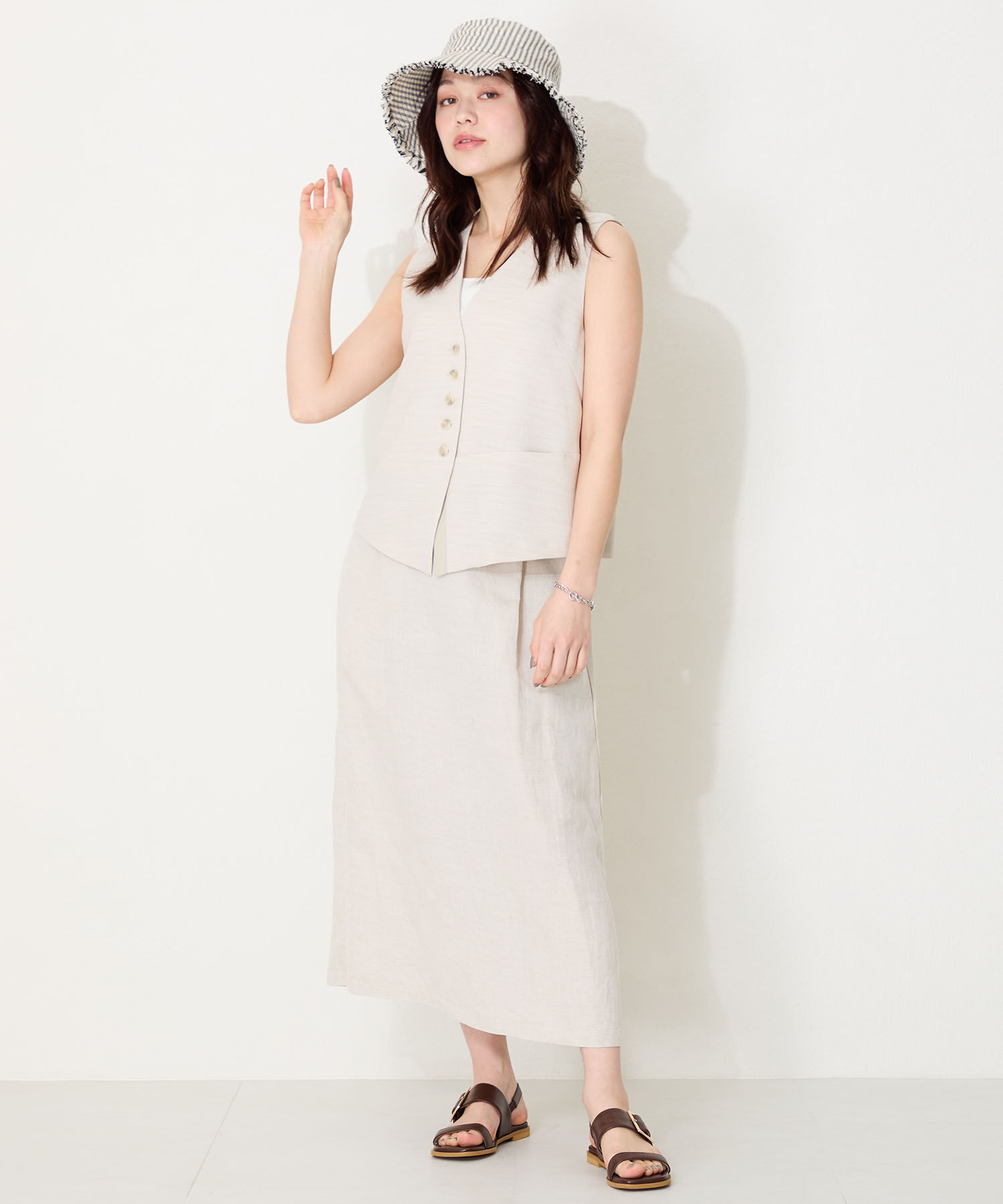 WA Oriental TRaffic「●2025春夏新作●ベルトバックルフラットサンダル/52217 サンダル トレンド 人気 フラット」|サンダル|