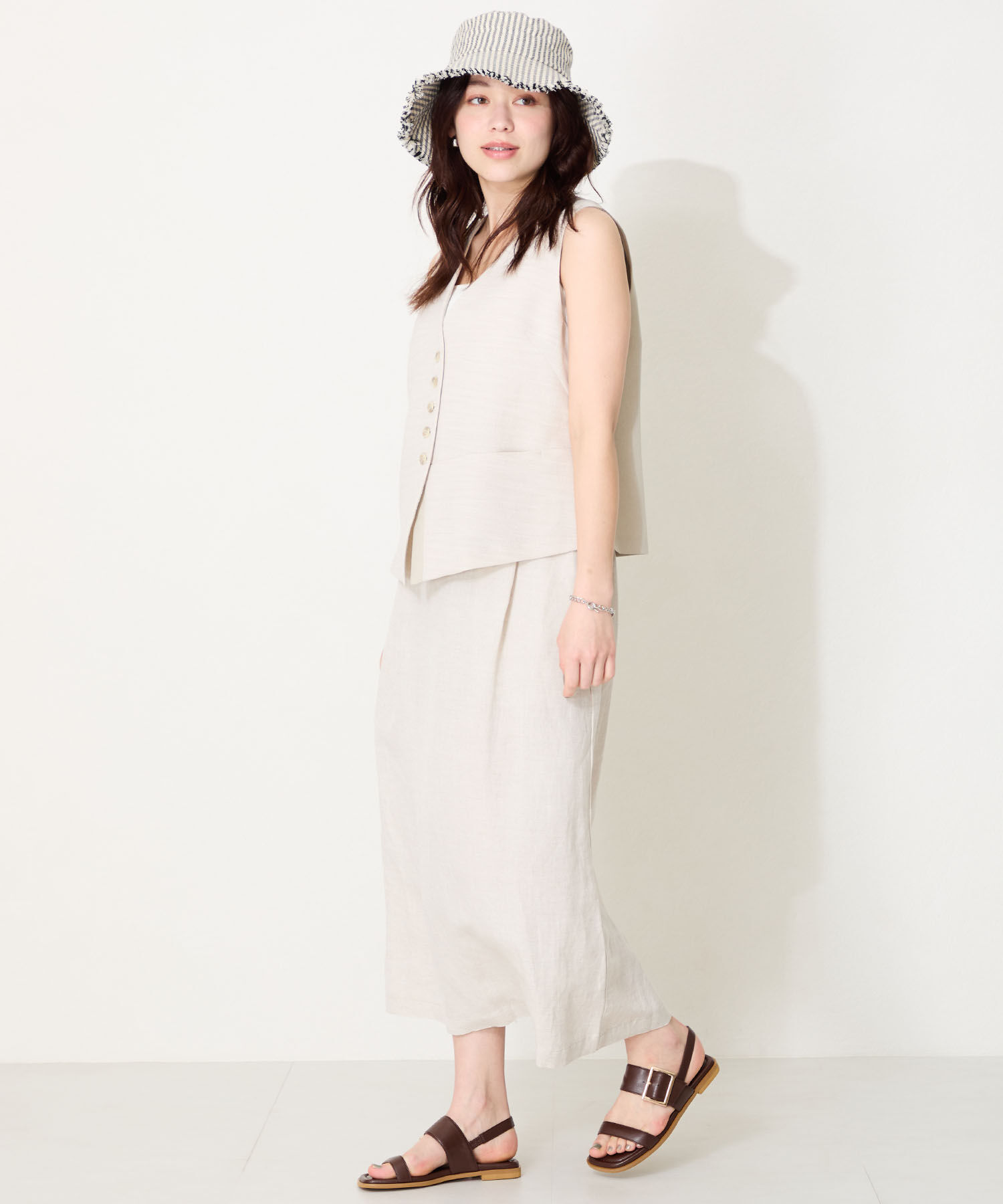 WA Oriental TRaffic「●2025春夏新作●ベルトバックルフラットサンダル/52217 サンダル トレンド 人気 フラット」|サンダル|