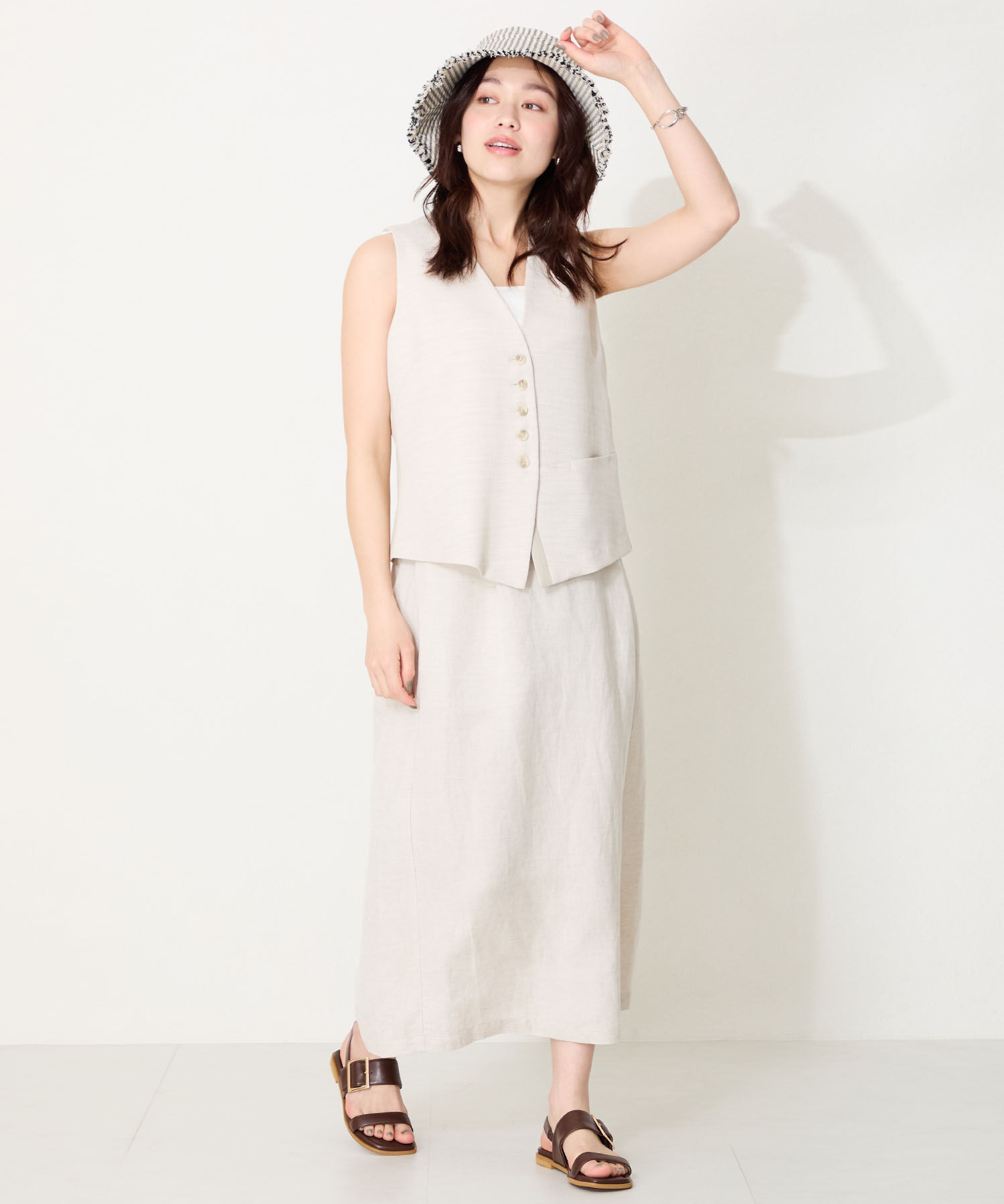 WA Oriental TRaffic「●2025春夏新作●ベルトバックルフラットサンダル/52217 サンダル トレンド 人気 フラット」|サンダル|