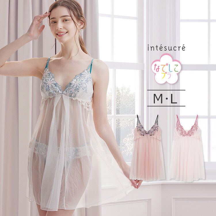intesucre「アンテシュクレ なでしこブラ  IBT384ペア スリップ M-L ILS384」|インナー|