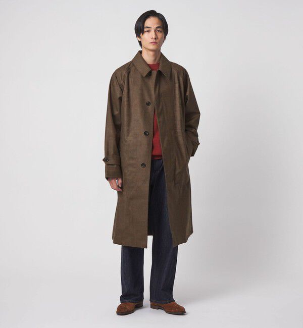 UNITED ARROWS「【別注】＜MACKINTOSH＞ROX BURGH/ロクスバラ ハウンドトゥース トレンチコート」|ダッフルコート|DK.BROWN