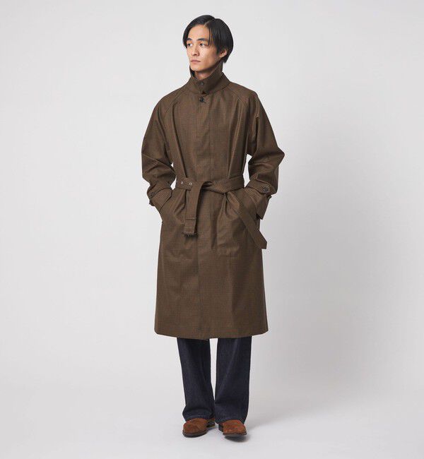 UNITED ARROWS「【別注】＜MACKINTOSH＞ROX BURGH/ロクスバラ ハウンドトゥース トレンチコート」|ダッフルコート|