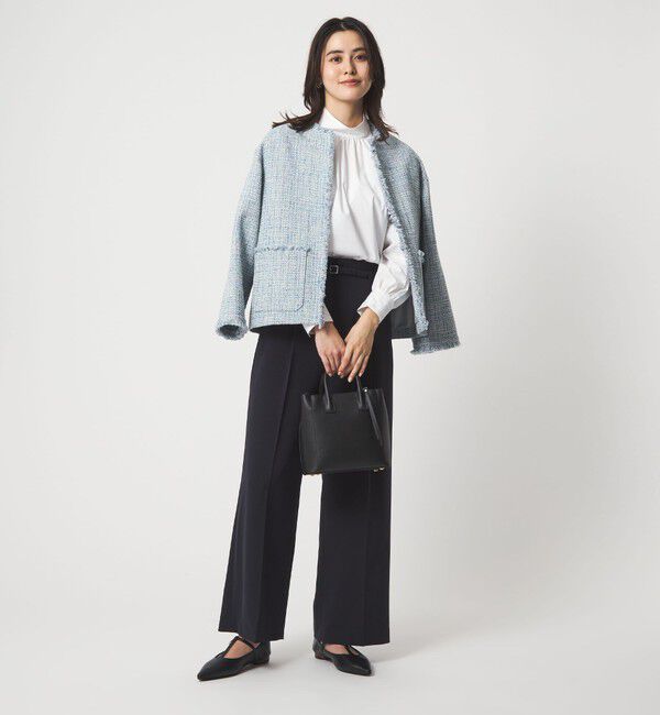 UNITED ARROWS green label relaxing「［size SHORTあり］ハイネック ボリューム スリーブ ブラウス」|シャツ・ブラウス|