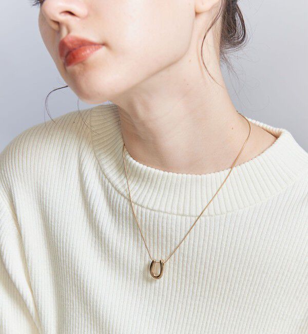 BEAUTY&YOUTH UNITED ARROWS「Uモチーフ チェーン ネックレス」|ネックレス|