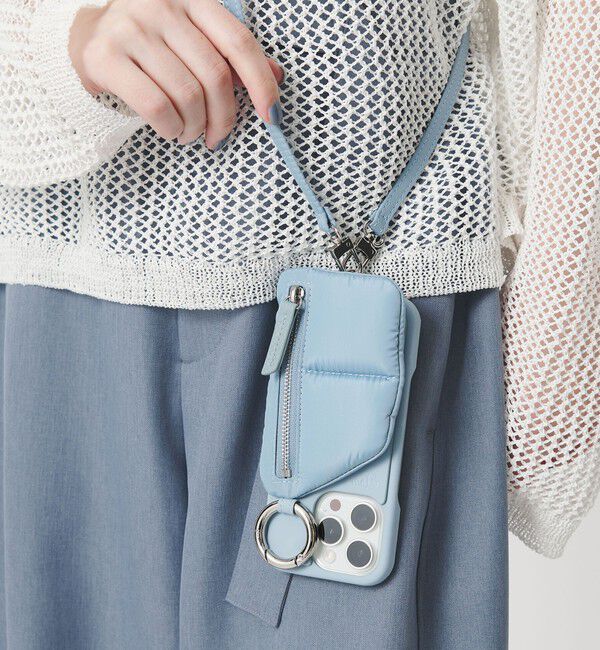 BEAUTY&YOUTH UNITED ARROWS「＜ajew＞PUFFER iPhone16Proケース」|モバイルケース|LT.BLUE