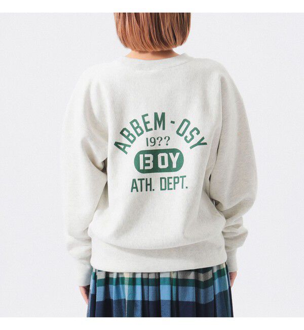 BEAMSBOY「【別注】Champion / バックプリント リバースウィーブ(R) クルー スウェット」|スウェット・ジャージ|