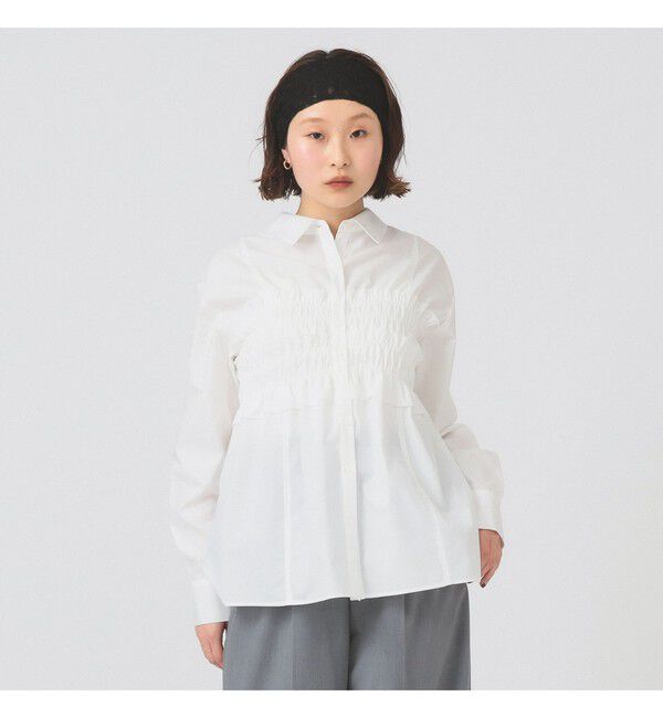 Ray BEAMS 「ビスチェ シャーリング シャツ」|シャツ・ブラウス|