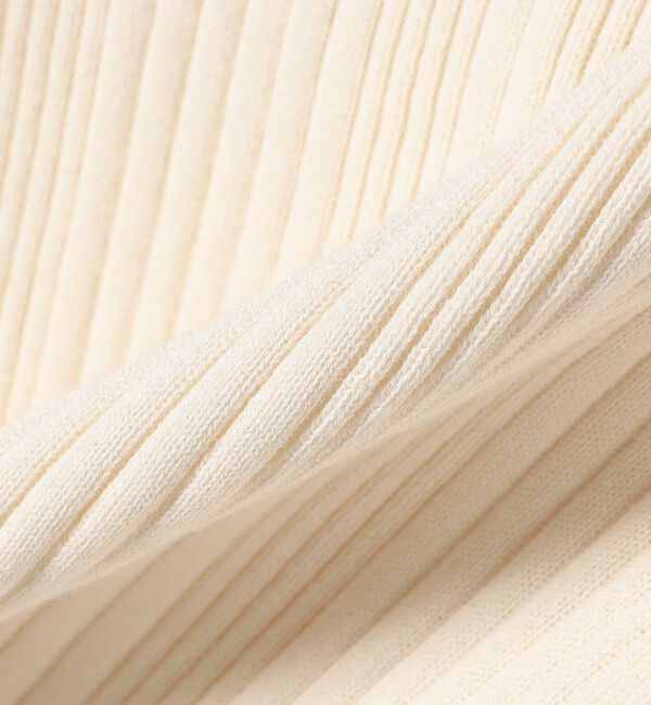 SHIPS for women「〈手洗い可能〉フェルガナ コットン ランダム リブ スクエアネック プルオーバー ◇」|ニット・セーター|