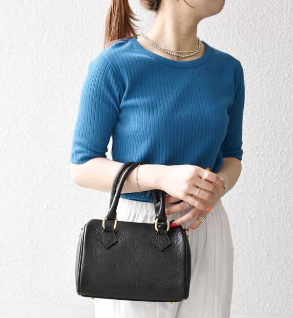 SHIPS any「SHIPS any:〈洗濯機可能〉テレコ リブ ハーフスリーブ TEE」|Tシャツ・カットソー|