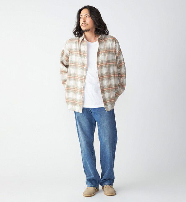 SHIPS「SHIPS :イタリーヤーン チェック シャギー シャツ アウター」|シャツ・ブラウス|