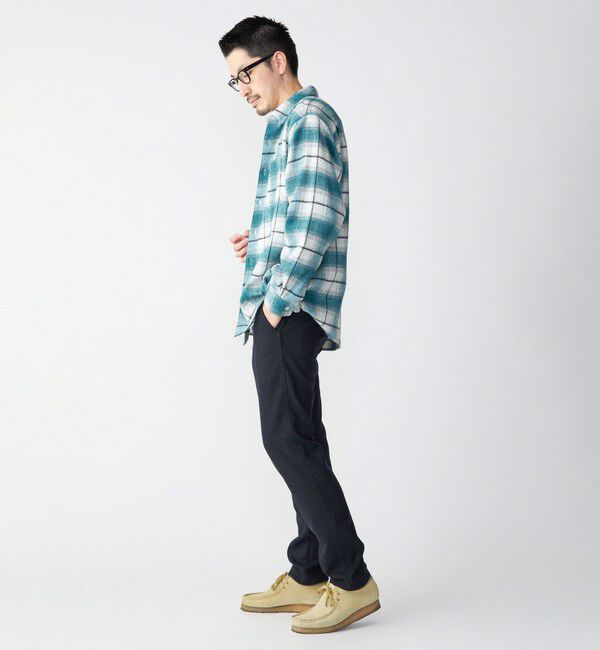 SHIPS「SHIPS :イタリーヤーン チェック シャギー シャツ アウター」|シャツ・ブラウス|