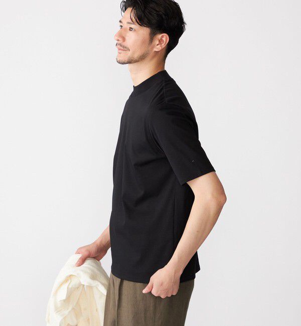 SHIPS「SHIPS: ALBINI モックネック ショートスリーブ Tシャツ」|Tシャツ・カットソー|