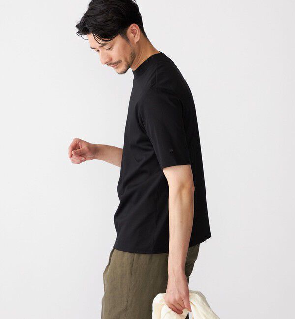 SHIPS「SHIPS: ALBINI モックネック ショートスリーブ Tシャツ」|Tシャツ・カットソー|