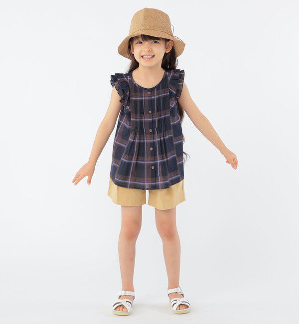 SHIPS KIDS「SHIPS KIDS:100～130cm / フリル ブラウス」|シャツ・ブラウス|