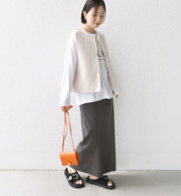 SHIPS for women「リバーシブル フェイクファー ボンディング ジレ」|ベスト・ジレ|