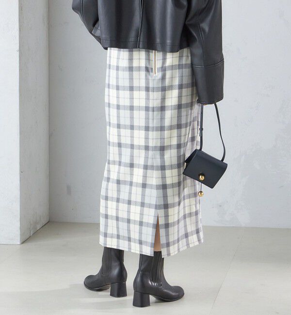 SHIPS for women「チェック フリンジ スカート」|スカート|