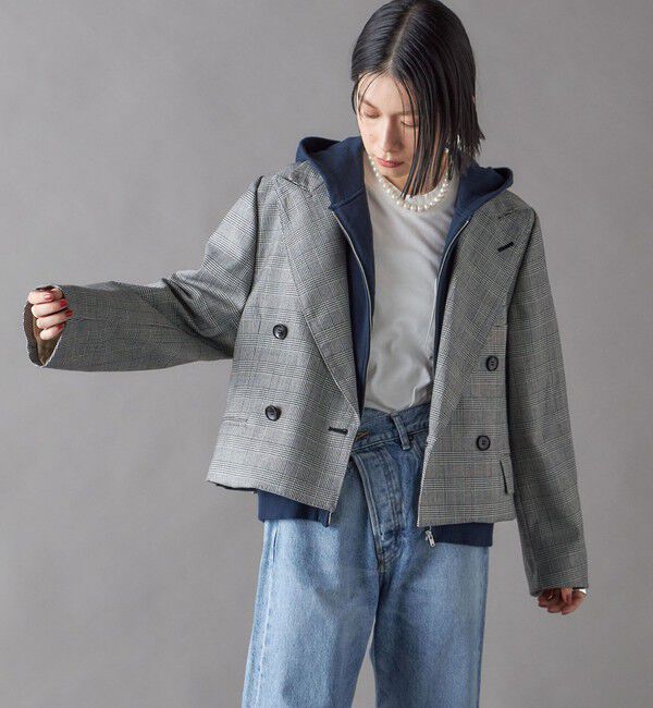 SHIPS for women「SHIPS NINE CASE:ショート ジャケット」|テーラードジャケット|