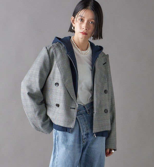 SHIPS for women「SHIPS NINE CASE:ショート ジャケット」|テーラードジャケット|