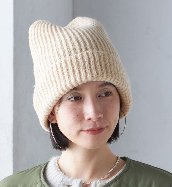 SHIPS for women「2WAY リボン ニット キャップ」|ニット帽|