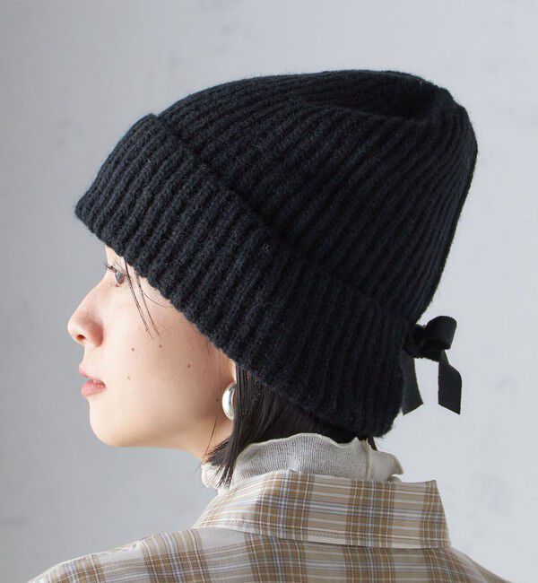 SHIPS for women「2WAY リボン ニット キャップ」|ニット帽|