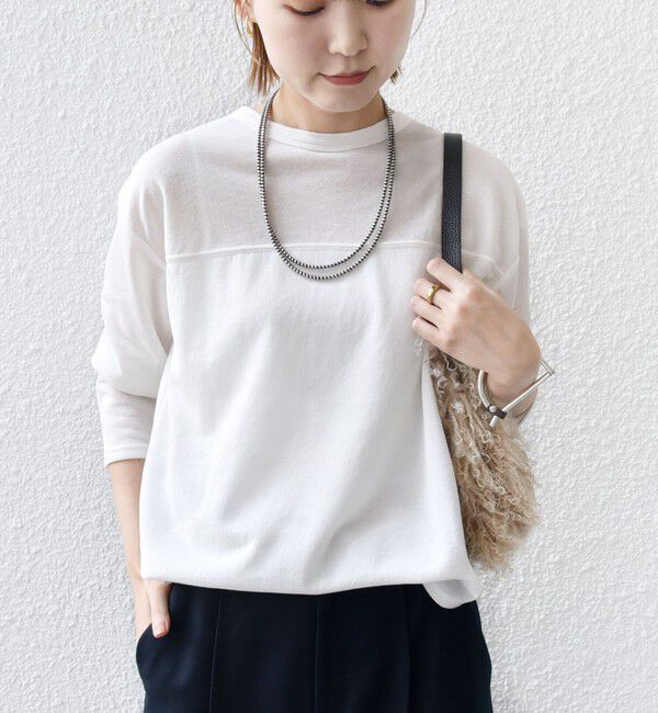 SHIPS for women「〈洗濯機可能〉シアー 裏毛 2WAY プルオーバー」|Tシャツ・カットソー|