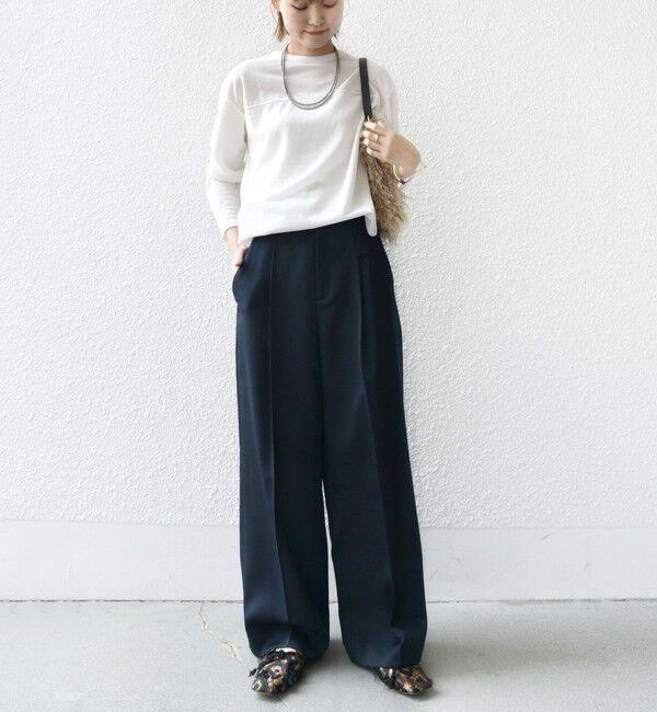 SHIPS for women「〈洗濯機可能〉シアー 裏毛 2WAY プルオーバー」|Tシャツ・カットソー|