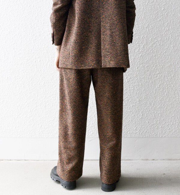 SHIPS any「SHIPS any: alfa-fi カラーネップ ツイード ワイド テーパード パンツ」|その他|