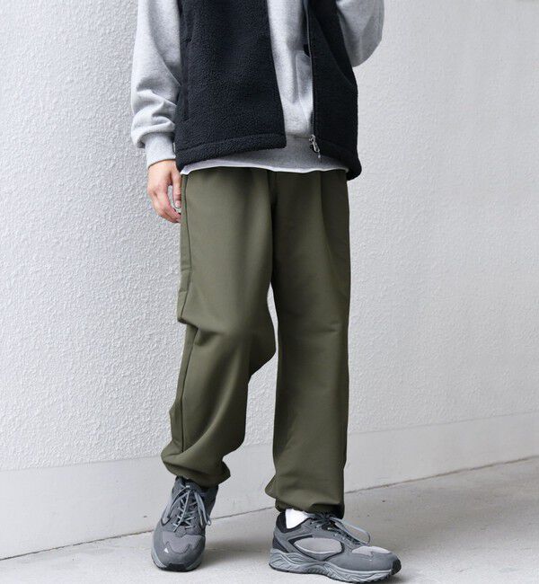 SHIPS any「SHIPS any: ストレッチ 裏起毛 ウォーム 2タック ワイド イージー パンツ◇」|チノ|