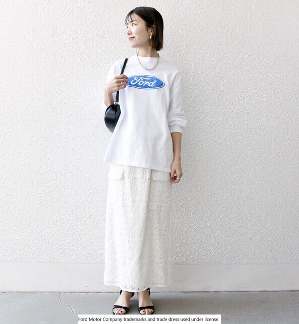 SHIPS any「【SHIPS any別注】GOOD ROCK SPEED: FORD ロゴ プリント Tシャツ (ロンT)◇」|Tシャツ・カットソー|