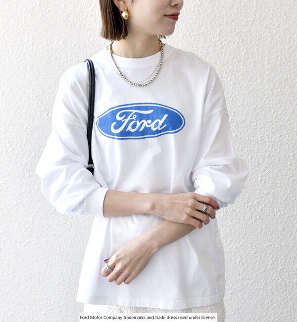 SHIPS any「【SHIPS any別注】GOOD ROCK SPEED: FORD ロゴ プリント Tシャツ (ロンT)◇」|Tシャツ・カットソー|