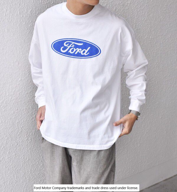 SHIPS any「【SHIPS any別注】GOOD ROCK SPEED: FORD ロゴ プリント Tシャツ (ロンT)◇」|Tシャツ・カットソー|