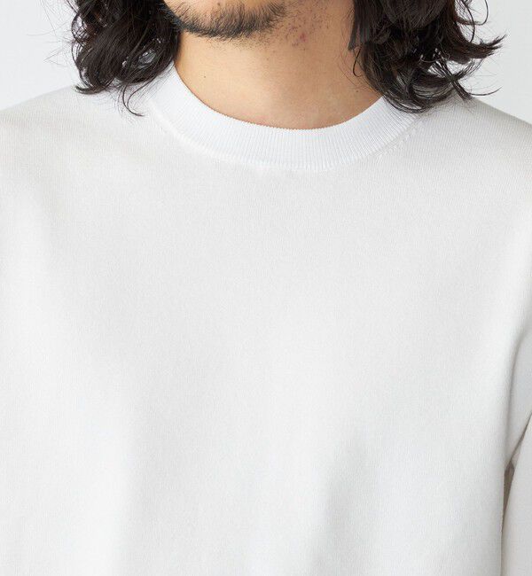 SHIPS「【WEB限定】SHIPS:〈ネックが選べる/手洗い可能〉テレワーク ビズ ワンポイント ロゴ ニット」|ニット・セーター|