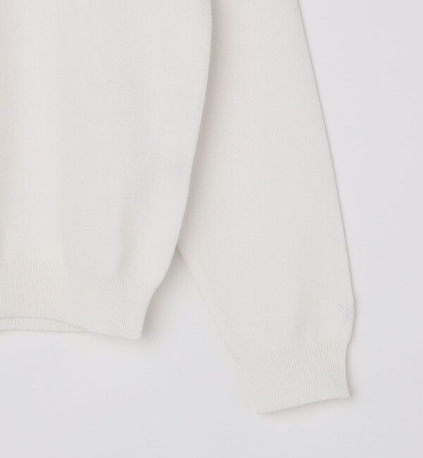 SHIPS「【WEB限定】SHIPS:〈ネックが選べる/手洗い可能〉テレワーク ビズ ワンポイント ロゴ ニット」|ニット・セーター|