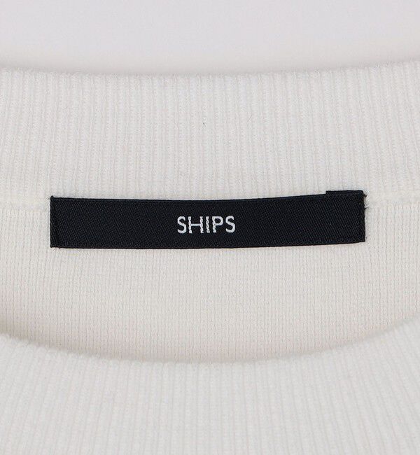 SHIPS「【WEB限定】SHIPS:〈ネックが選べる/手洗い可能〉テレワーク ビズ ワンポイント ロゴ ニット」|ニット・セーター|