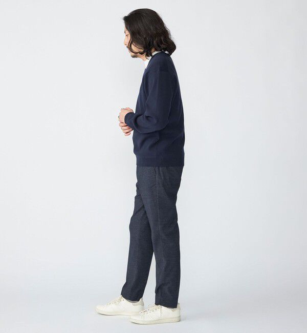 SHIPS「【WEB限定】SHIPS:〈ネックが選べる/手洗い可能〉テレワーク ビズ ワンポイント ロゴ ニット」|ニット・セーター|