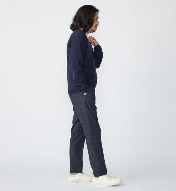 SHIPS「【WEB限定】SHIPS:〈ネックが選べる/手洗い可能〉テレワーク ビズ ワンポイント ロゴ ニット」|ニット・セーター|