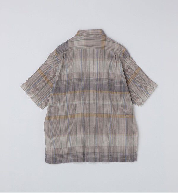 SHIPS「SHIPS: ボイル ビッグ チェック レギュラーカラー ウィークエンド ショートスリーブ シャツ」|シャツ・ブラウス|