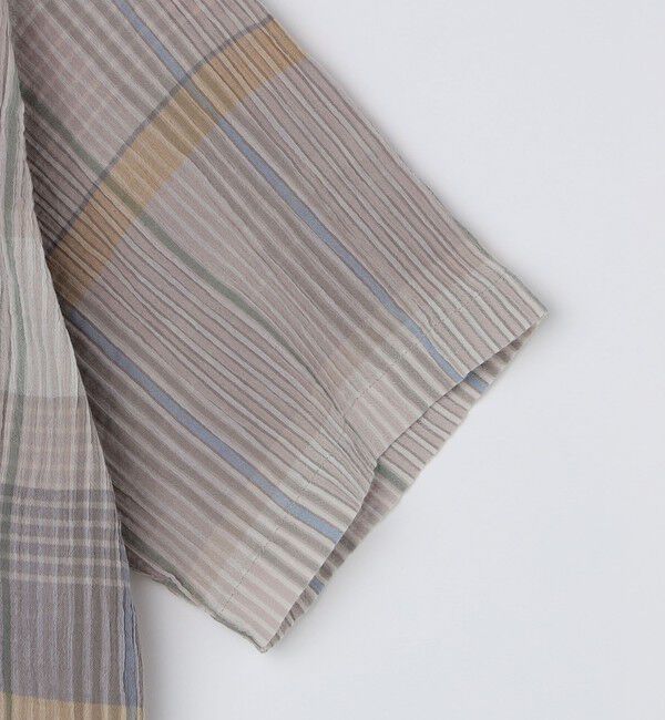 SHIPS「SHIPS: ボイル ビッグ チェック レギュラーカラー ウィークエンド ショートスリーブ シャツ」|シャツ・ブラウス|